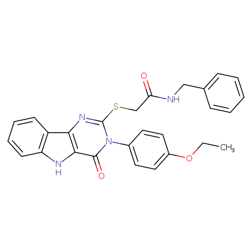 N-benzyl-2-{[3-(4-ethoxyphenyl)-4-oxo-3H,4H,5H-pyrimido[5,4-b]indol-2-yl]sulfanyl}acetamide