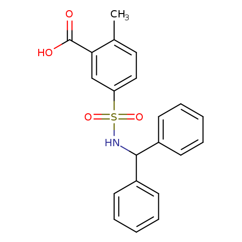 5-[(diphenylmethyl)sulfamoyl]-2-methylbenzoic acid