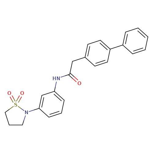 2-{[1,1'-biphenyl]-4-yl}-N-[3-(1,1-dioxo-1lambda6,2-thiazolidin-2-yl)phenyl]acetamide