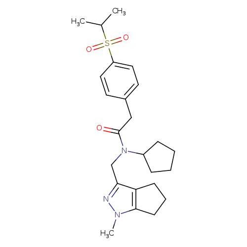 N-cyclopentyl-N-({1-methyl-1H,4H,5H,6H-cyclopenta[c]pyrazol-3-yl}methyl)-2-[4-(propane-2-sulfonyl)phenyl]acetamide