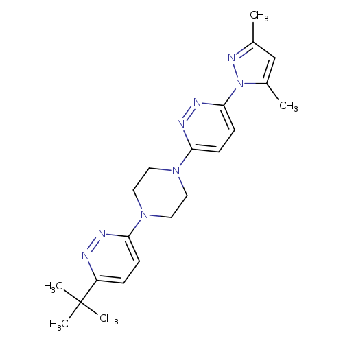 3-[4-(6-tert-butylpyridazin-3-yl)piperazin-1-yl]-6-(3,5-dimethyl-1H-pyrazol-1-yl)pyridazine