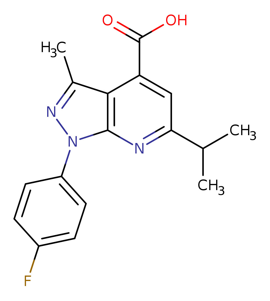 1-(4-Fluorophenyl)-6-isopropyl-3-methyl-1H-pyrazolo[3,4-b]pyridine-4-carboxylic acid