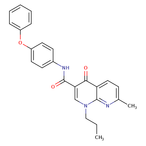 7-methyl-4-oxo-N-(4-phenoxyphenyl)-1-propyl-1,4-dihydro-1,8-naphthyridine-3-carboxamide