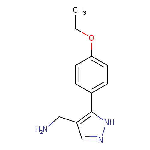[5-(4-ethoxyphenyl)-1H-pyrazol-4-yl]methanamine