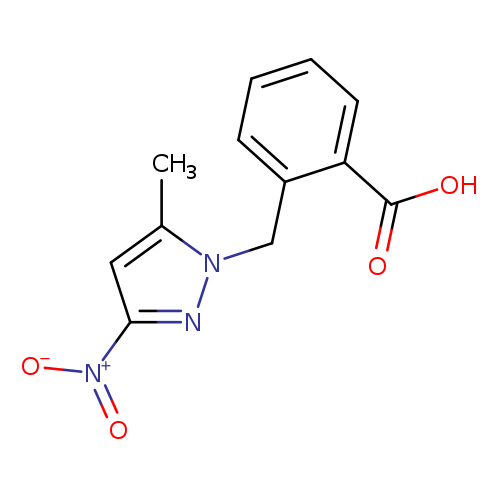2-[(5-methyl-3-nitro-1H-pyrazol-1-yl)methyl]benzoic acid