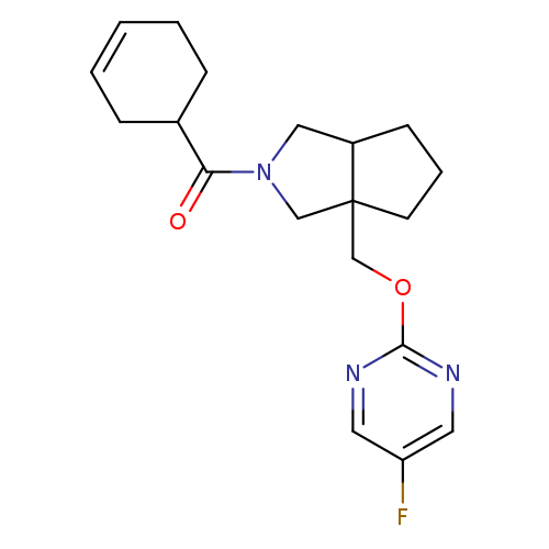 2-{[2-(cyclohex-3-ene-1-carbonyl)-octahydrocyclopenta[c]pyrrol-3a-yl]methoxy}-5-fluoropyrimidine