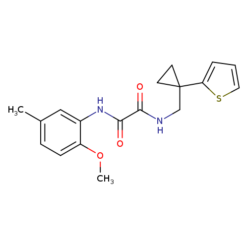 N'-(2-methoxy-5-methylphenyl)-N-{[1-(thiophen-2-yl)cyclopropyl]methyl}ethanediamide