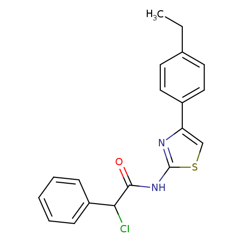 2-chloro-N-[4-(4-ethylphenyl)-1,3-thiazol-2-yl]-2-phenylacetamide