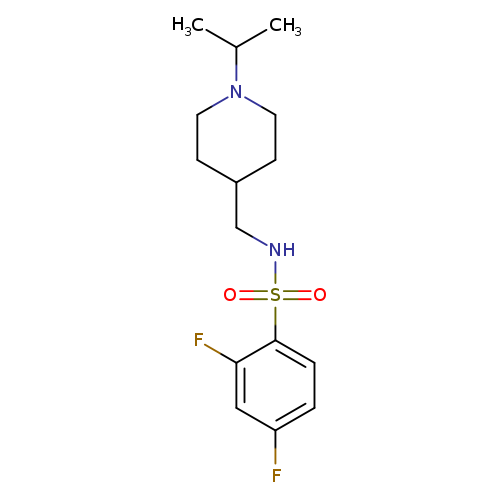 2,4-difluoro-N-{[1-(propan-2-yl)piperidin-4-yl]methyl}benzene-1-sulfonamide