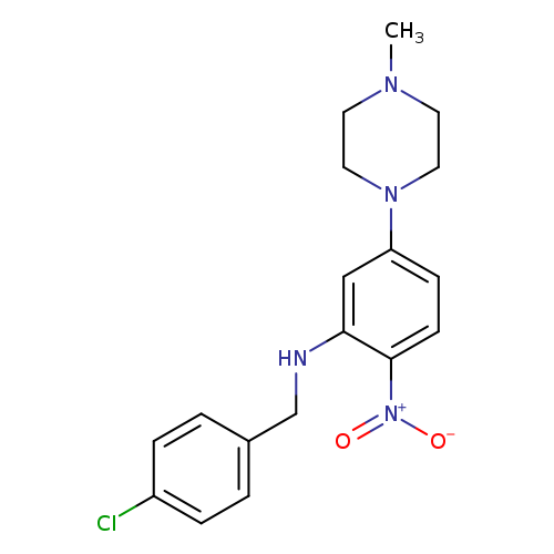 1-{3-[(4-chlorobenzyl)amino]-4-nitrophenyl}-4-methylpiperazine