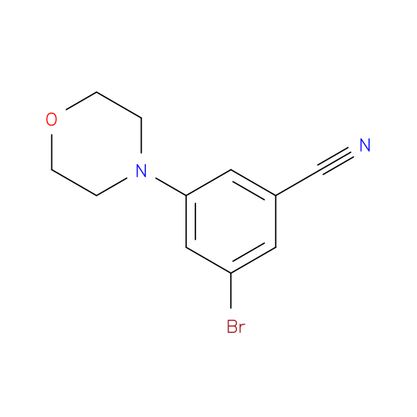 3-BROMO-5-MORPHOLINOBENZONITRILE