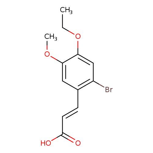 (E)-3-(2-Bromo-4-ethoxy-5-methoxyphenyl)acrylic acid