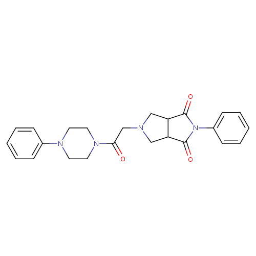 5-[2-oxo-2-(4-phenylpiperazin-1-yl)ethyl]-2-phenyl-octahydropyrrolo[3,4-c]pyrrole-1,3-dione
