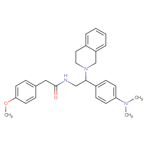 N-{2-[4-(dimethylamino)phenyl]-2-(1,2,3,4-tetrahydroisoquinolin-2-yl)ethyl}-2-(4-methoxyphenyl)acetamide