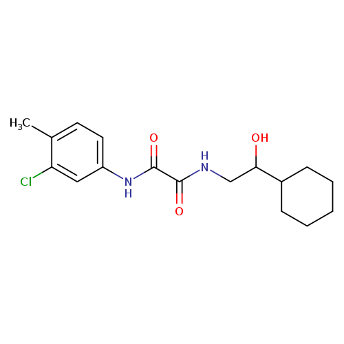 N-(3-chloro-4-methylphenyl)-N'-(2-cyclohexyl-2-hydroxyethyl)ethanediamide