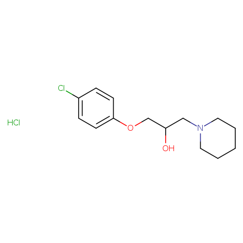 1-(4-chlorophenoxy)-3-(piperidin-1-yl)propan-2-ol hydrochloride