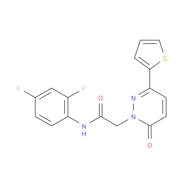 N-(2,4-difluorophenyl)-2-[6-oxo-3-(thiophen-2-yl)-1,6-dihydropyridazin-1-yl]acetamide