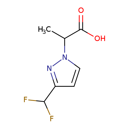 2-[3-(difluoromethyl)-1H-pyrazol-1-yl]propanoic acid