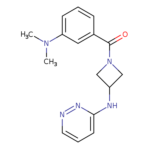 N-{1-[3-(dimethylamino)benzoyl]azetidin-3-yl}pyridazin-3-amine