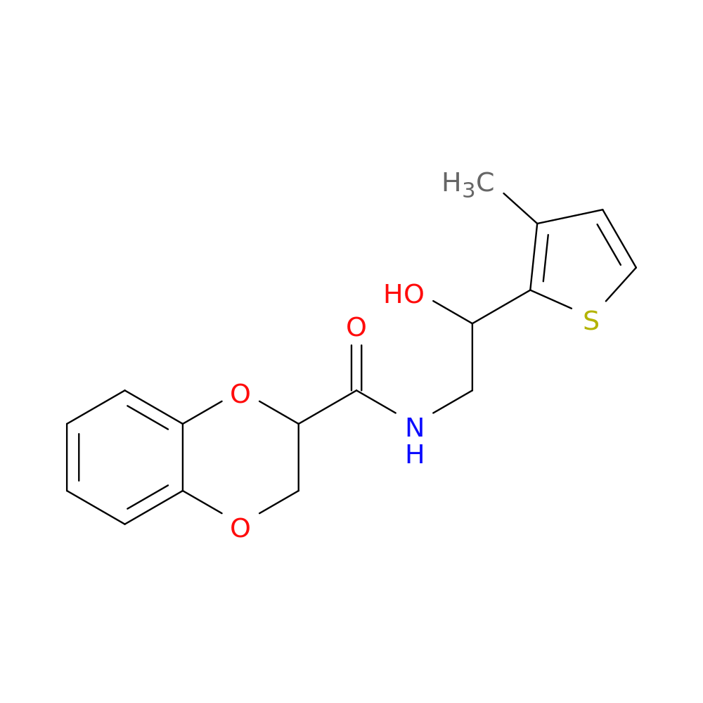 N-[2-hydroxy-2-(3-methylthiophen-2-yl)ethyl]-2,3-dihydro-1,4-benzodioxine-2-carboxamide
