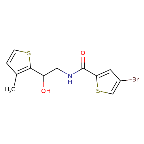 4-bromo-N-[2-hydroxy-2-(3-methylthiophen-2-yl)ethyl]thiophene-2-carboxamide
