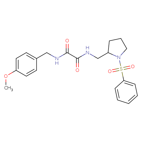 N-{[1-(benzenesulfonyl)pyrrolidin-2-yl]methyl}-N'-[(4-methoxyphenyl)methyl]ethanediamide