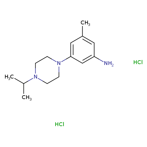 3-Methyl-5-[4-(propan-2-yl)piperazin-1-yl]aniline dihydrochloride