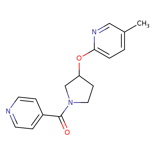 5-methyl-2-{[1-(pyridine-4-carbonyl)pyrrolidin-3-yl]oxy}pyridine