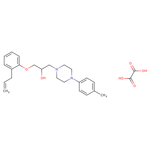 1-[4-(4-methylphenyl)piperazin-1-yl]-3-[2-(prop-2-en-1-yl)phenoxy]propan-2-ol; oxalic acid