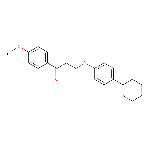 3-[(4-cyclohexylphenyl)amino]-1-(4-methoxyphenyl)propan-1-one