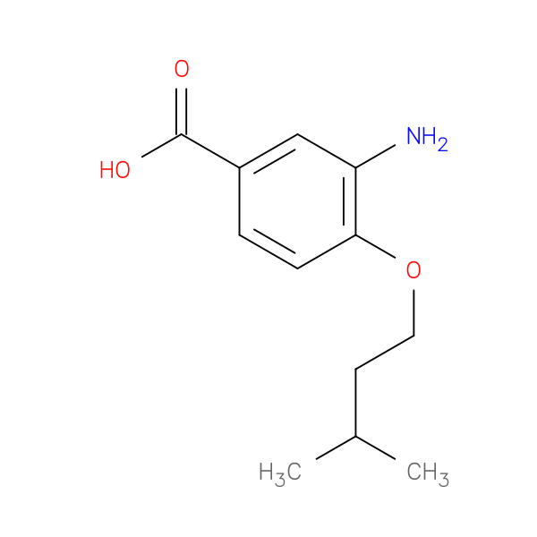3-Amino-4-(3-methylbutoxy)benzoic acid