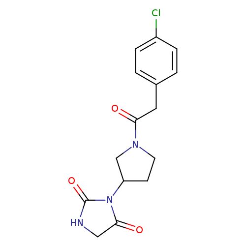 3-{1-[2-(4-chlorophenyl)acetyl]pyrrolidin-3-yl}imidazolidine-2,4-dione
