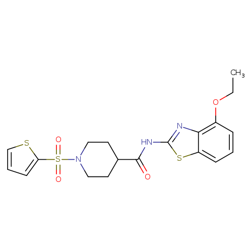 N-(4-ethoxy-1,3-benzothiazol-2-yl)-1-(thiophene-2-sulfonyl)piperidine-4-carboxamide