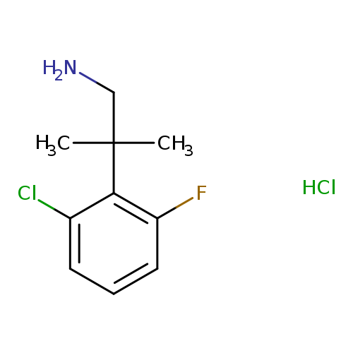 2-(2-chloro-6-fluorophenyl)-2-methylpropan-1-amine hydrochloride