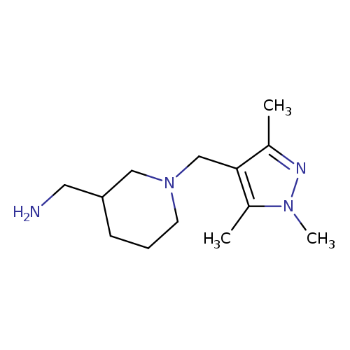 {1-[(1,3,5-trimethyl-1H-pyrazol-4-yl)methyl]piperidin-3-yl}methylamine