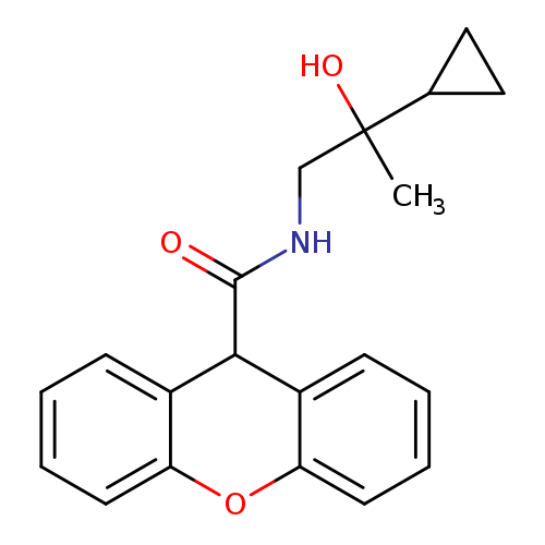 N-(2-cyclopropyl-2-hydroxypropyl)-9H-xanthene-9-carboxamide