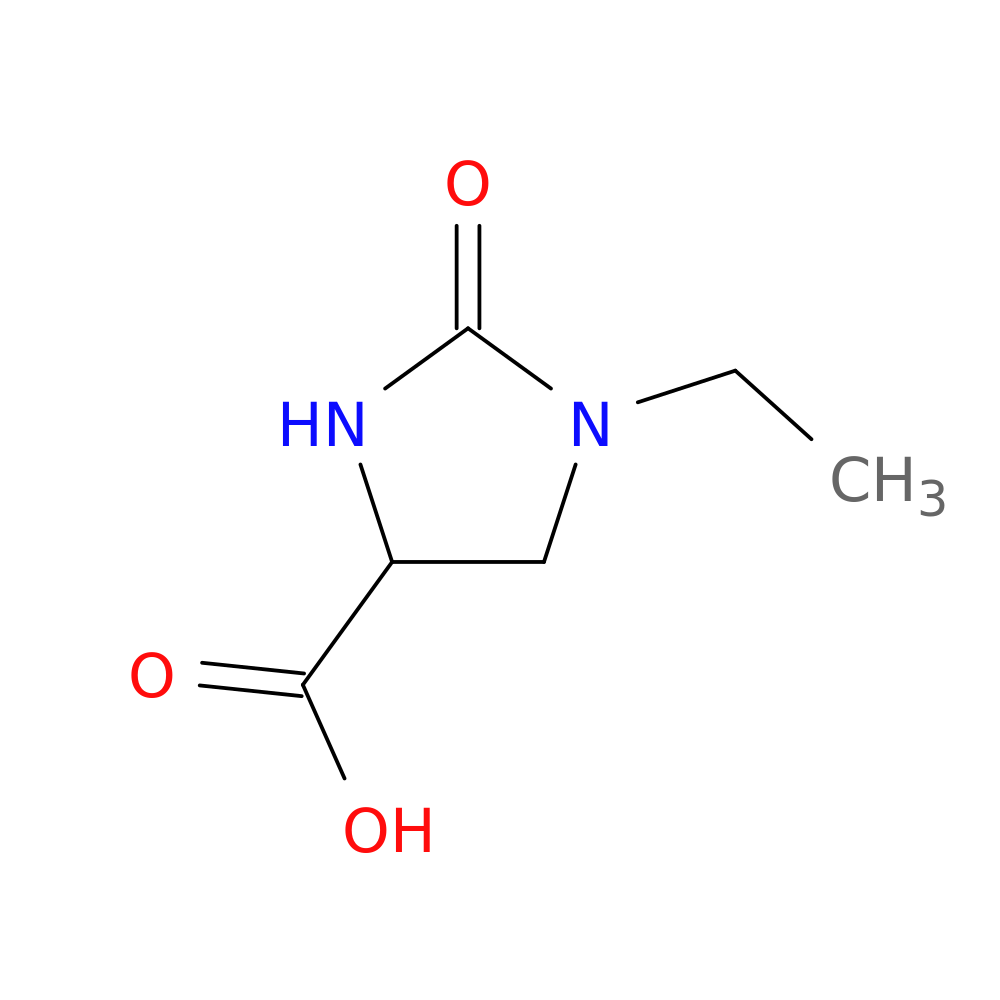 1-ethyl-2-oxoimidazolidine-4-carboxylic acid