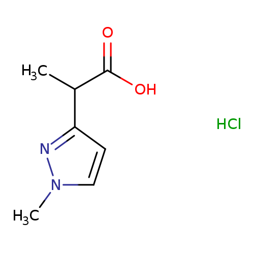 2-(1-methyl-1H-pyrazol-3-yl)propanoicacidhydrochloride