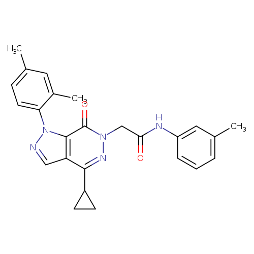 2-[4-cyclopropyl-1-(2,4-dimethylphenyl)-7-oxo-1H,6H,7H-pyrazolo[3,4-d]pyridazin-6-yl]-N-(3-methylphenyl)acetamide