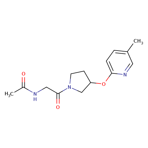 N-(2-{3-[(5-methylpyridin-2-yl)oxy]pyrrolidin-1-yl}-2-oxoethyl)acetamide