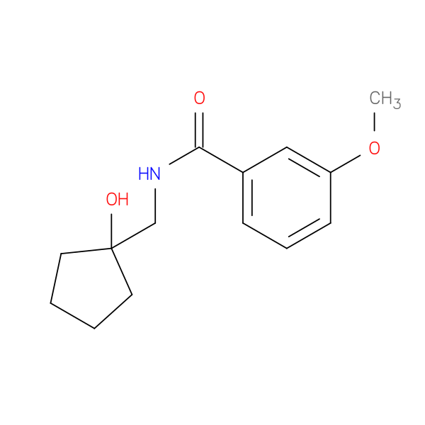 N-[(1-hydroxycyclopentyl)methyl]-3-methoxybenzamide