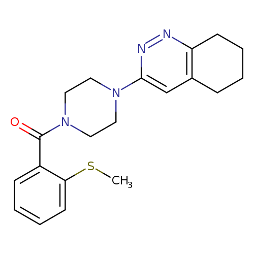 3-{4-[2-(methylsulfanyl)benzoyl]piperazin-1-yl}-5,6,7,8-tetrahydrocinnoline