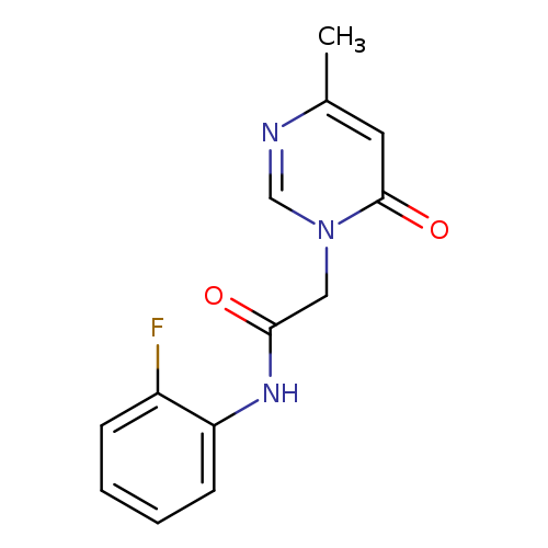 N-(2-fluorophenyl)-2-(4-methyl-6-oxo-1,6-dihydropyrimidin-1-yl)acetamide