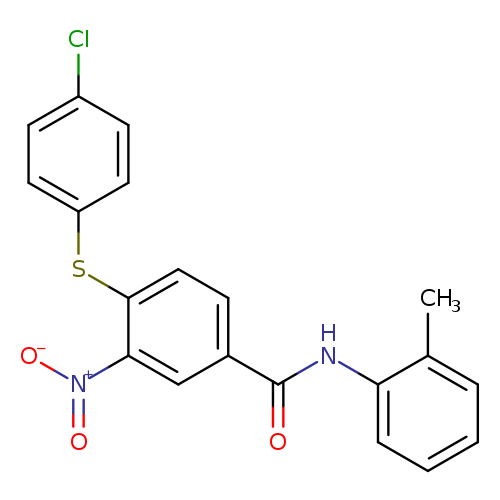 4-[(4-chlorophenyl)sulfanyl]-N-(2-methylphenyl)-3-nitrobenzamide