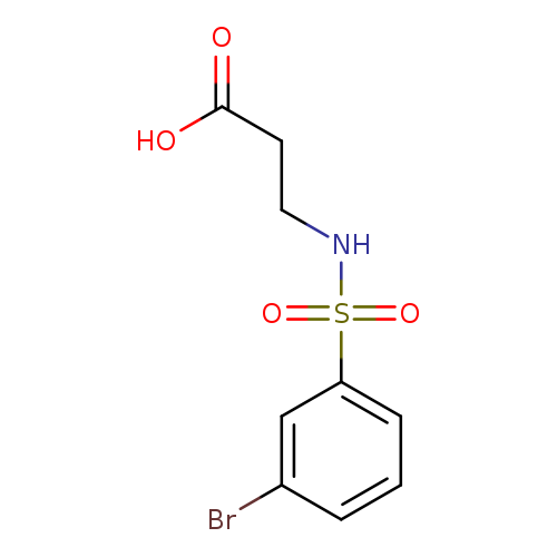 3-(3-bromobenzenesulfonamido)propanoic acid