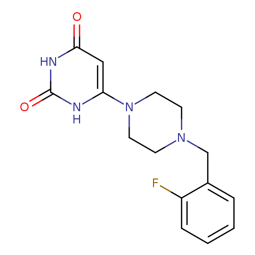 6-{4-[(2-fluorophenyl)methyl]piperazin-1-yl}-1,2,3,4-tetrahydropyrimidine-2,4-dione