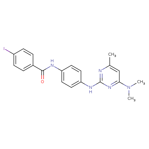 N-(4-{[4-(dimethylamino)-6-methylpyrimidin-2-yl]amino}phenyl)-4-iodobenzamide