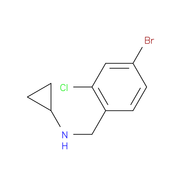 N-[(4-Bromo-2-chlorophenyl)methyl]cyclopropanamine