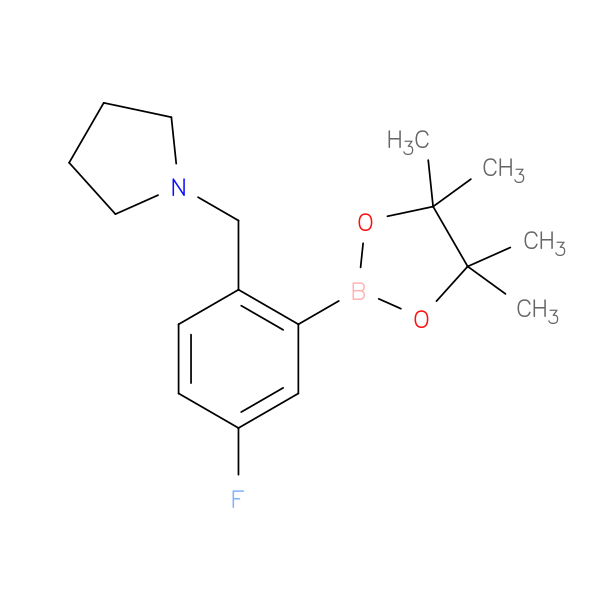 1-(4-Fluoro-2-(4,4,5,5-tetramethyl-1,3,2-dioxaborolan-2-yl)benzyl)pyrrolidine