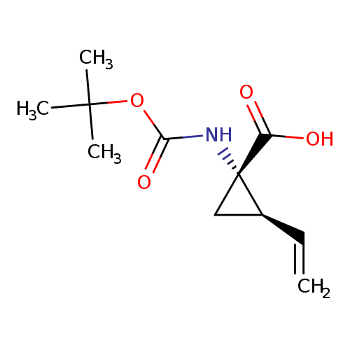 Cyclopropanecarboxylic acid, 1-[[(1,1-dimethylethoxy)carbonyl]amino]-2-ethenyl-, (1S,2R)-